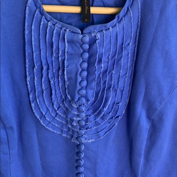 BCBGMaxAzria Embellished Detail Peplum Cap Sleeve Jacket Blazer M - Picture 3 of 7